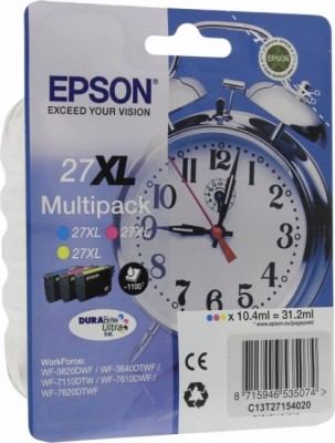 C13T27154020 Картридж Epson I/C Multipack 3-colour XL WF7110/7610 (cons ink)