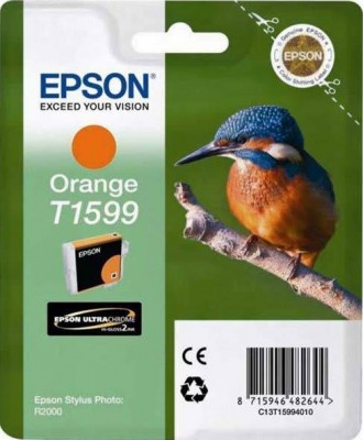 Картридж Epson C13T15994010 T1599 17ml оранжевый 850 копий в технологической упаковке