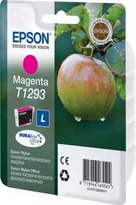 C13T12934011 Картридж Epson для SX420W, SX425W, SX525WD, SX620FW, BX305F, BX305FW, BX320FW, BX525WD, BX625FWD, пурпурный, L (cons ink)