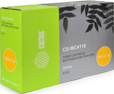 006R01278 Картридж Cactus CS-WC4118 для принтеров Xerox WorkCentre 4118 черный (8 000 стр.)