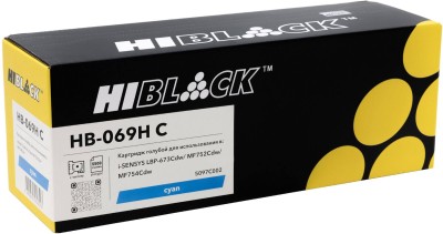 Картридж Hi-Black 069HC (HB-069H-C) Cyan для Canon i-SENSYS LBP673Cdw/ MF752Cdw/ MF754Cdw, голубой, увеличенный, 5500 стр.