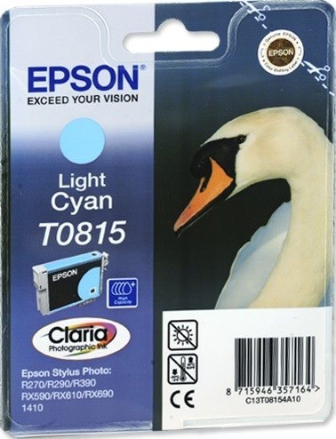 Картридж Epson C13T11154A10 / C13T08154A T0815, T11154 11,1ml светло-голубой 740 копий в технологической упаковке
