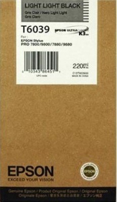 C13T603900 Картридж Epson для Stylus Pro 7880/9880 220ml Light Light Black