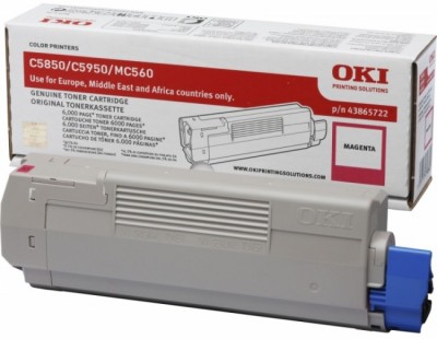 43865722/43865742 Тонер-картридж для принтера OKI c-5850/5950 Magenta
