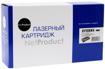 Картридж NetProduct CF289X (N-CF289X-NC) (без чипа) для HP LaserJet Enterprise M507dn/ M507x/ Flow M528z/ MFP, увеличенный, 10000 стр.